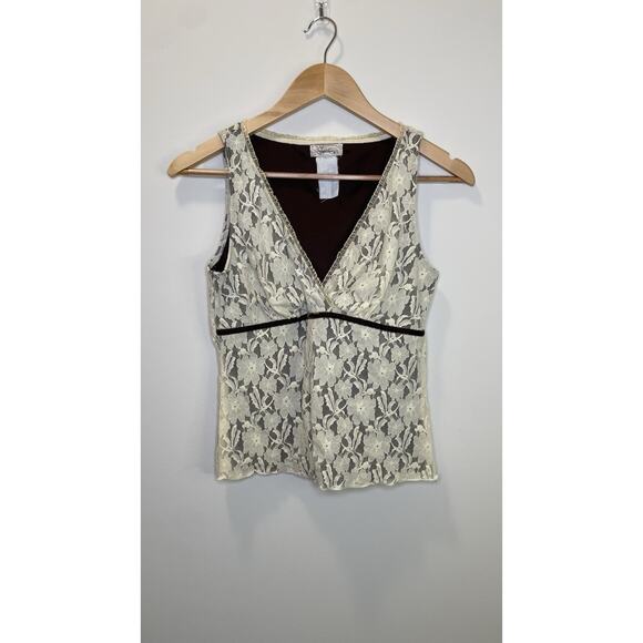 Speechless Tops - Vintage Speechless Y2K Lace Tank Babydoll Coquette Fairycore V Neck S/M